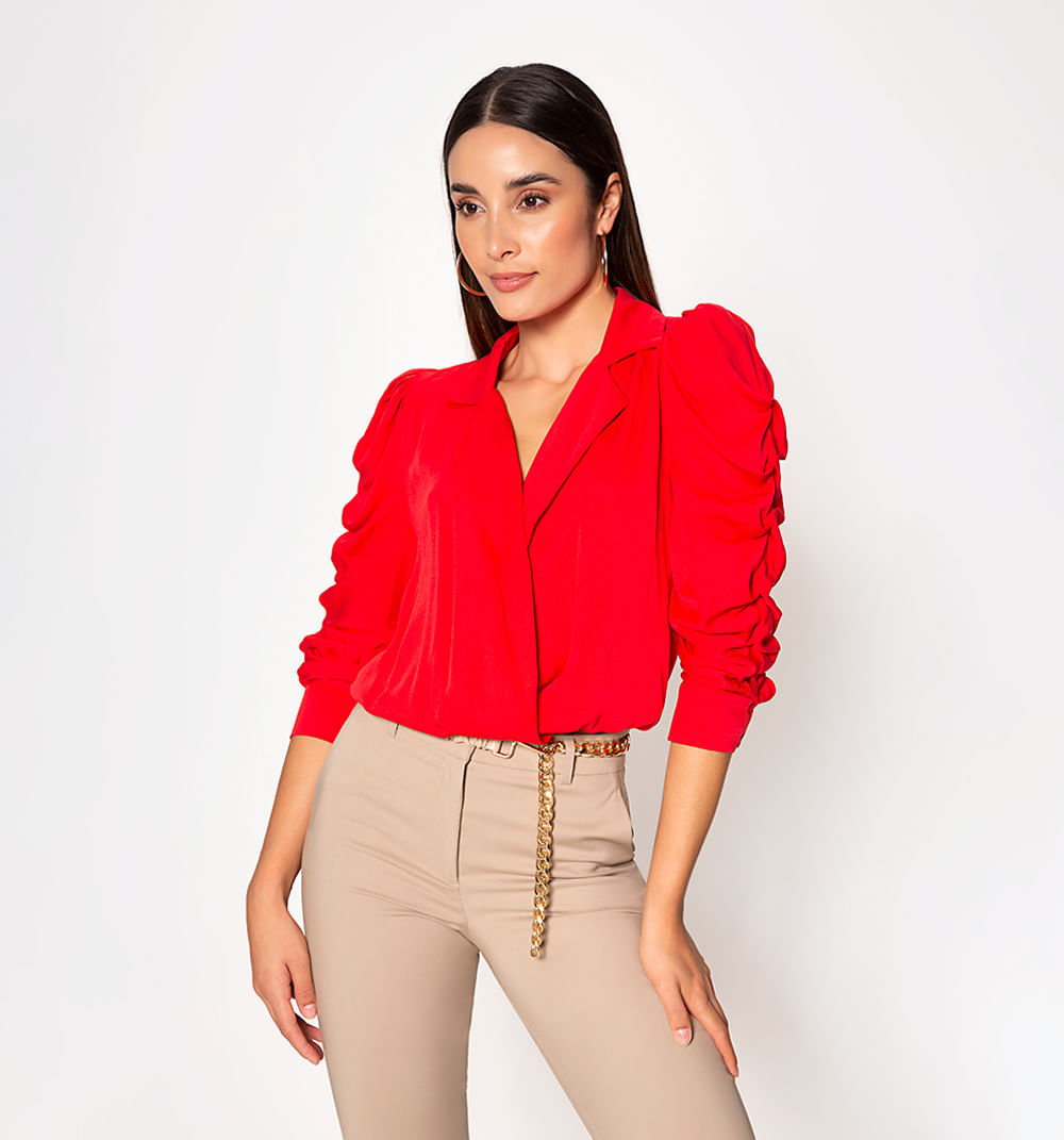 Blusa Cruzada Manga 3/4