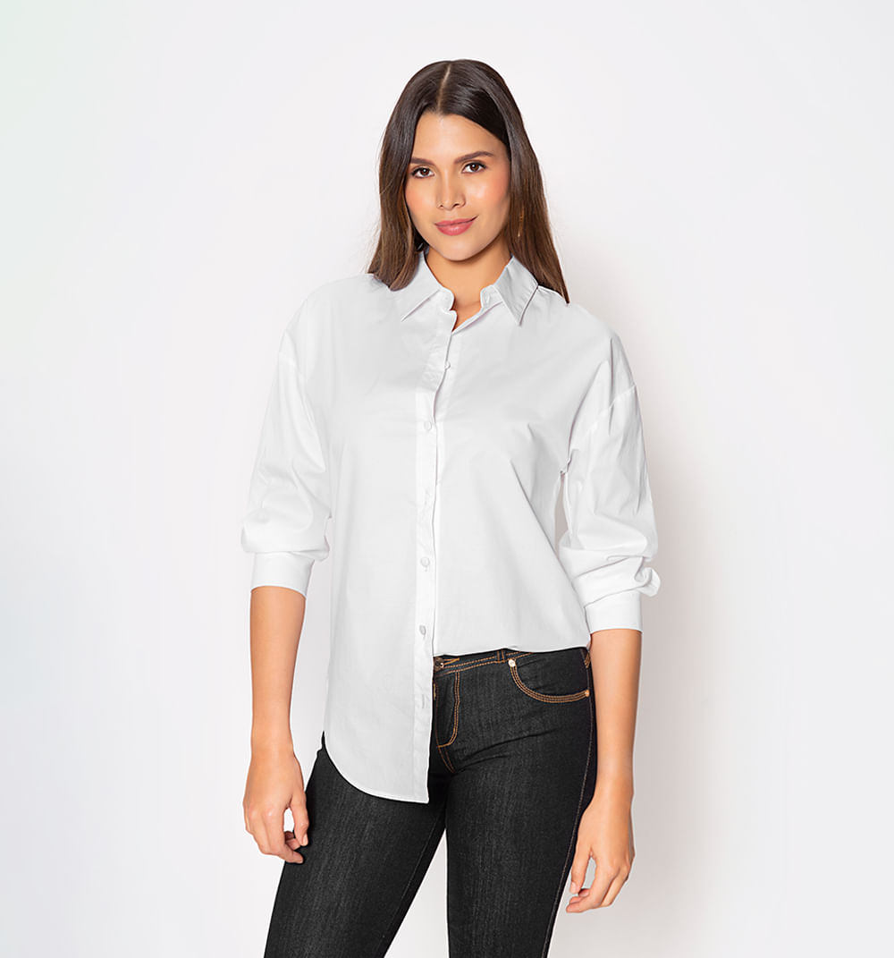 Blusón Manga Larga Almilla Con Cartera