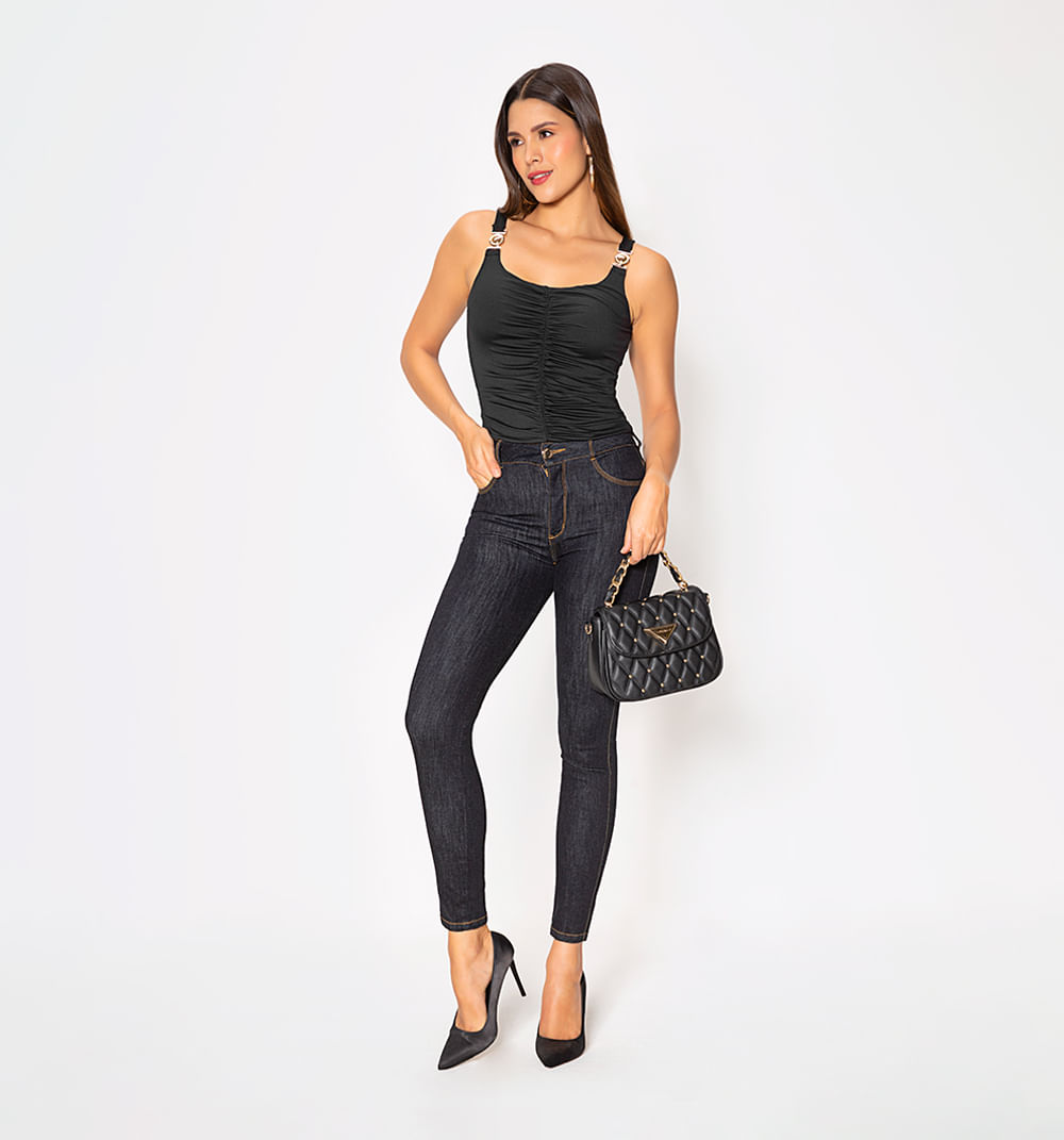 Blusa Tiras Con Herraje