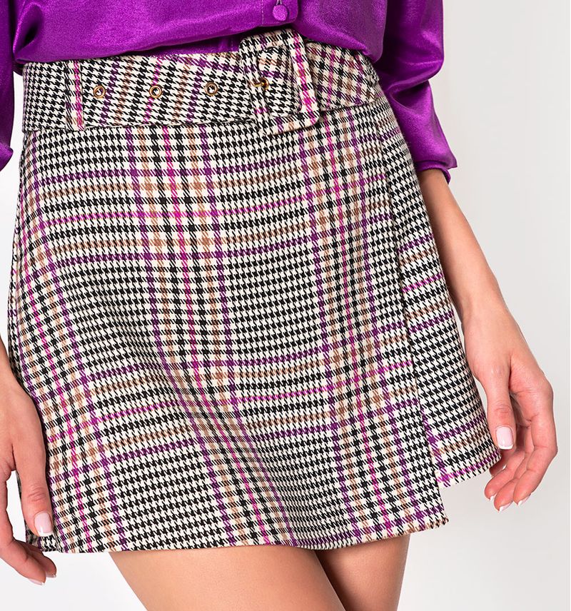 Falda short best sale en tela