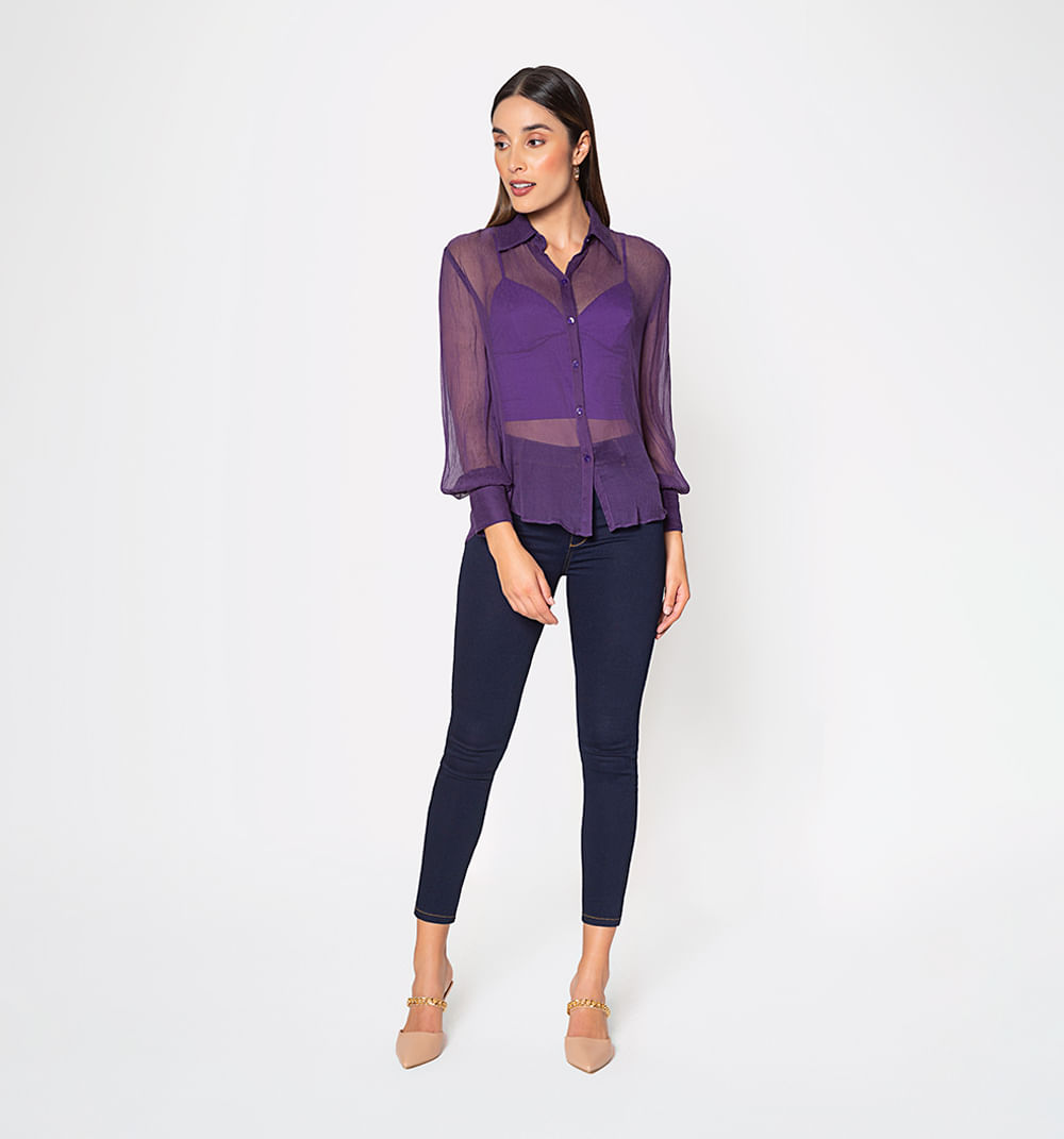 Blusa Camisera Manga Larga