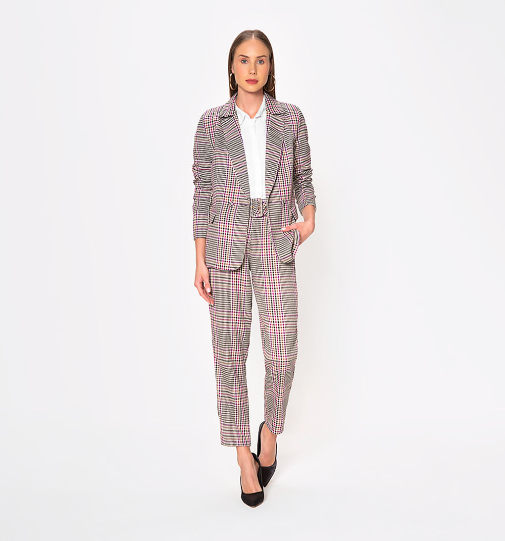 Blazer Manga Larga Con Doble Boton En De