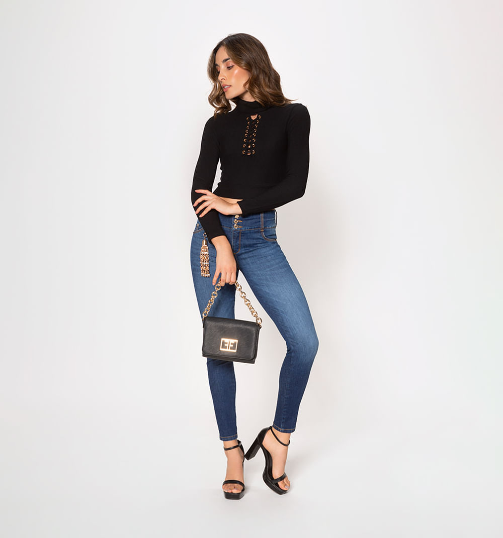 Jean Ultraslim Tiro Medio, Cinco Bolsill