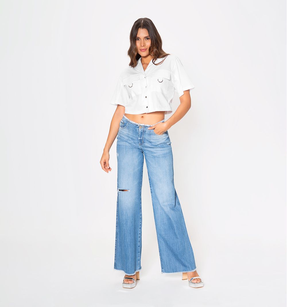 Studio F México  Jeans palazzo para mujer - Studio F México