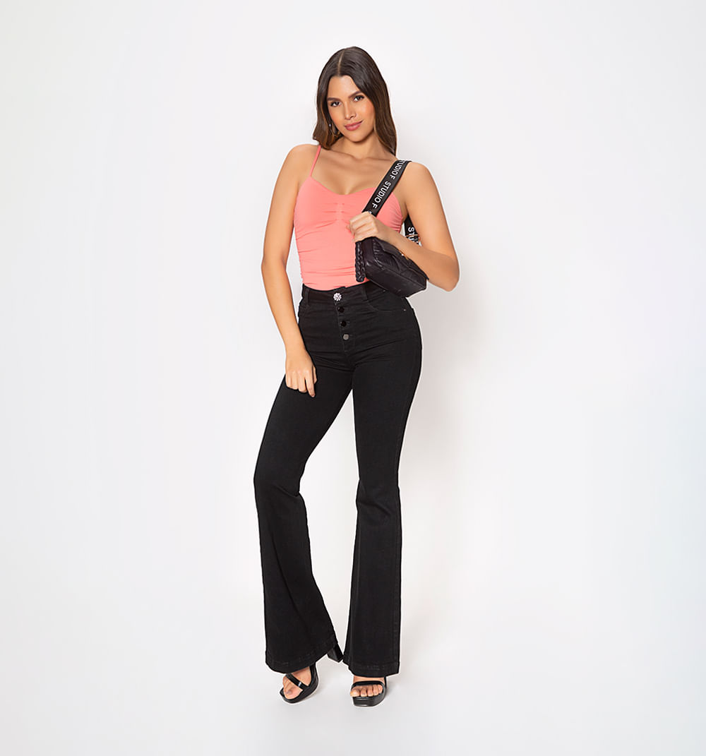 Blusa Tiras Basica Con Pellizcos En Fren
