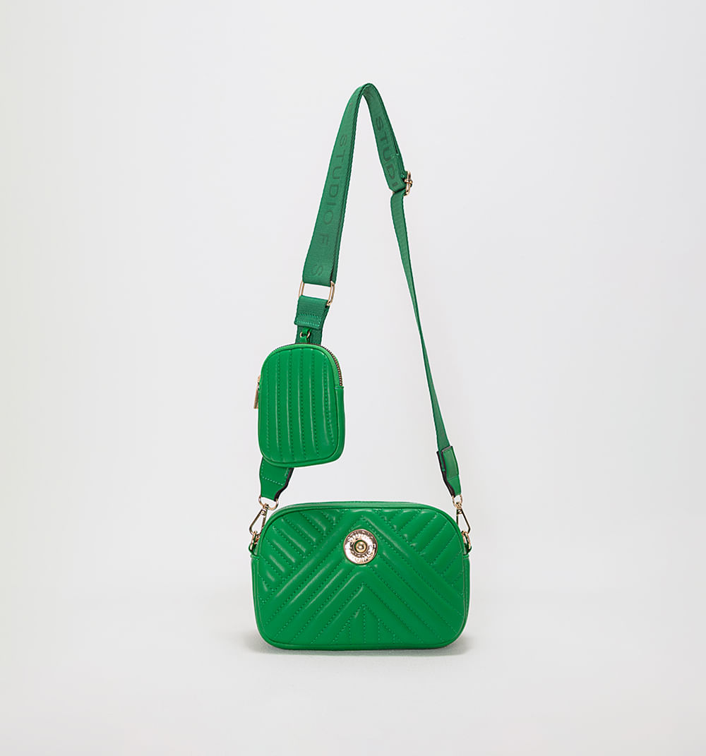 Bolso Manos Libres Acolchado Con Mini Bo