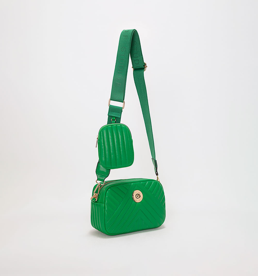 Bolso Manos Libres Acolchado Con Mini Bo