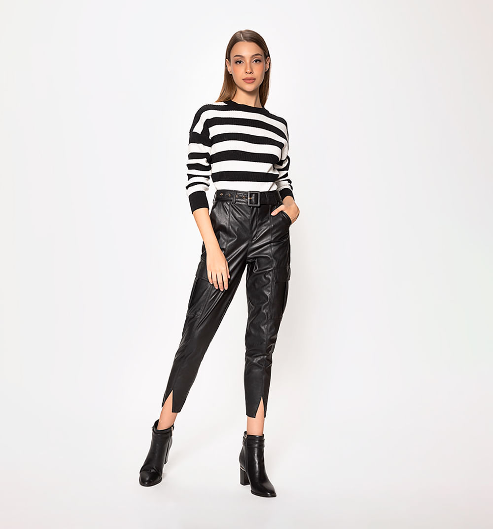 Pantalon Tiro Super Alto Slochy Con Bols