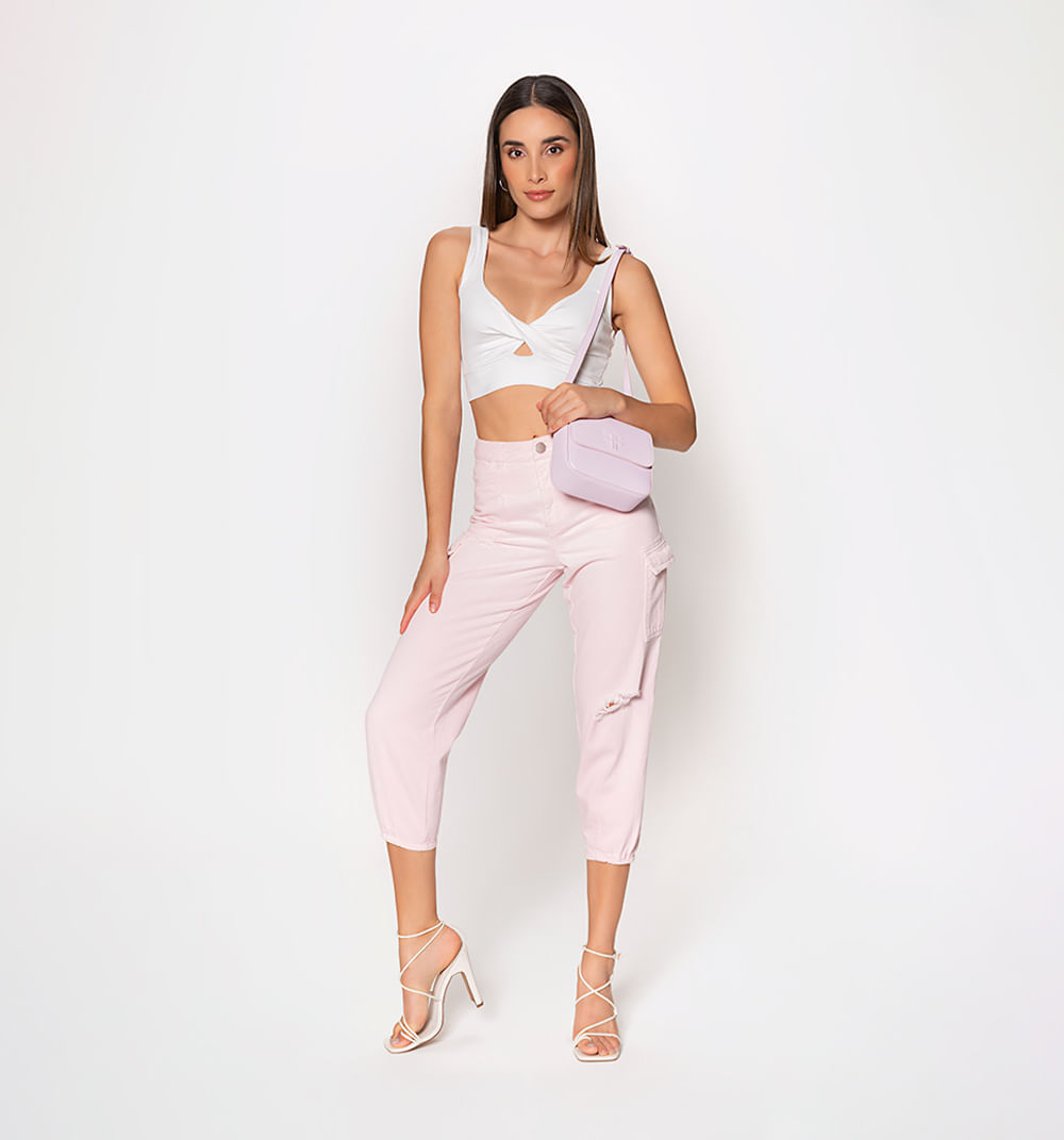 Jogger Tiro Alto Alto, Bolsillos Utilita