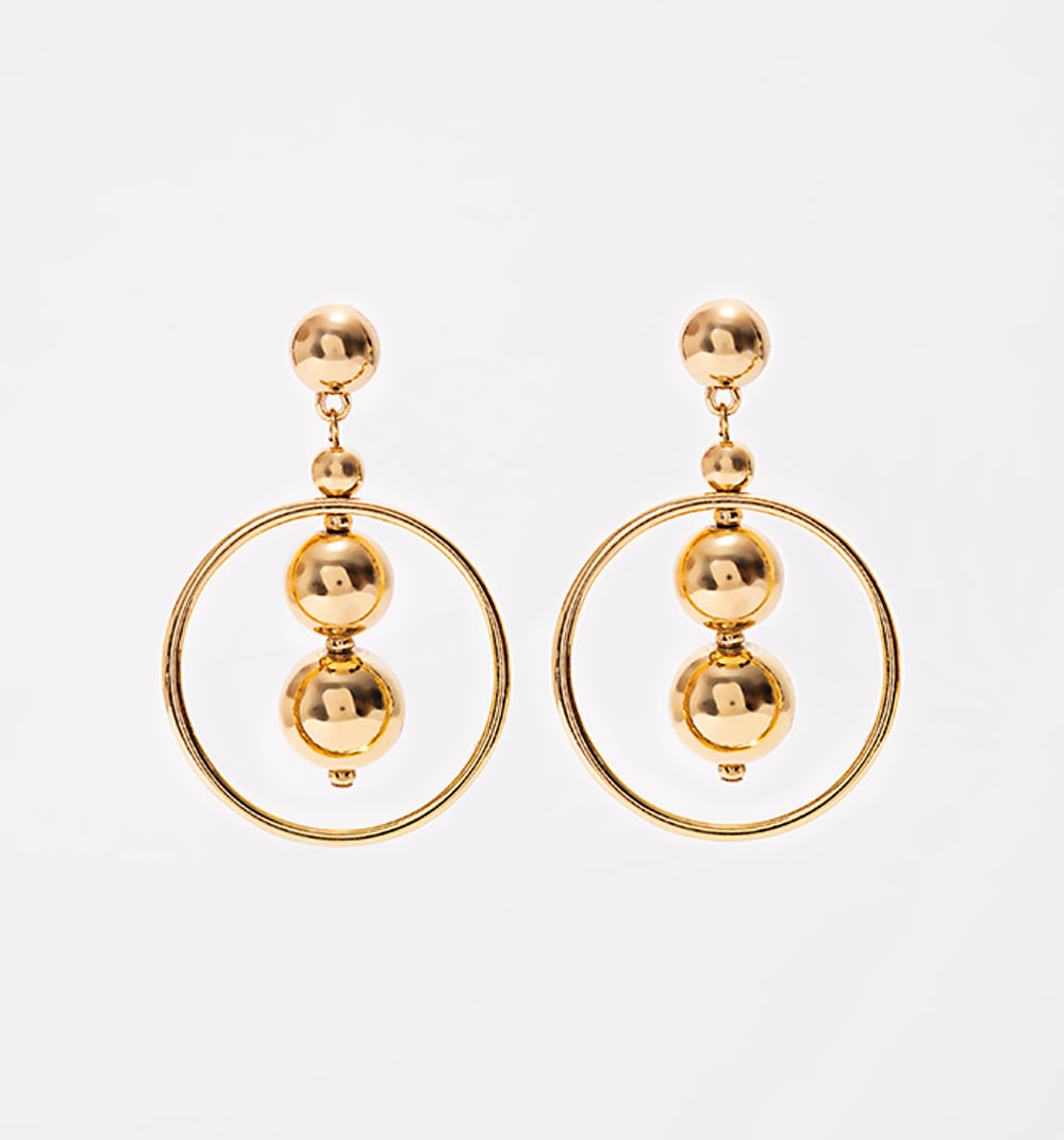 Aretes Aros Con Esferas
