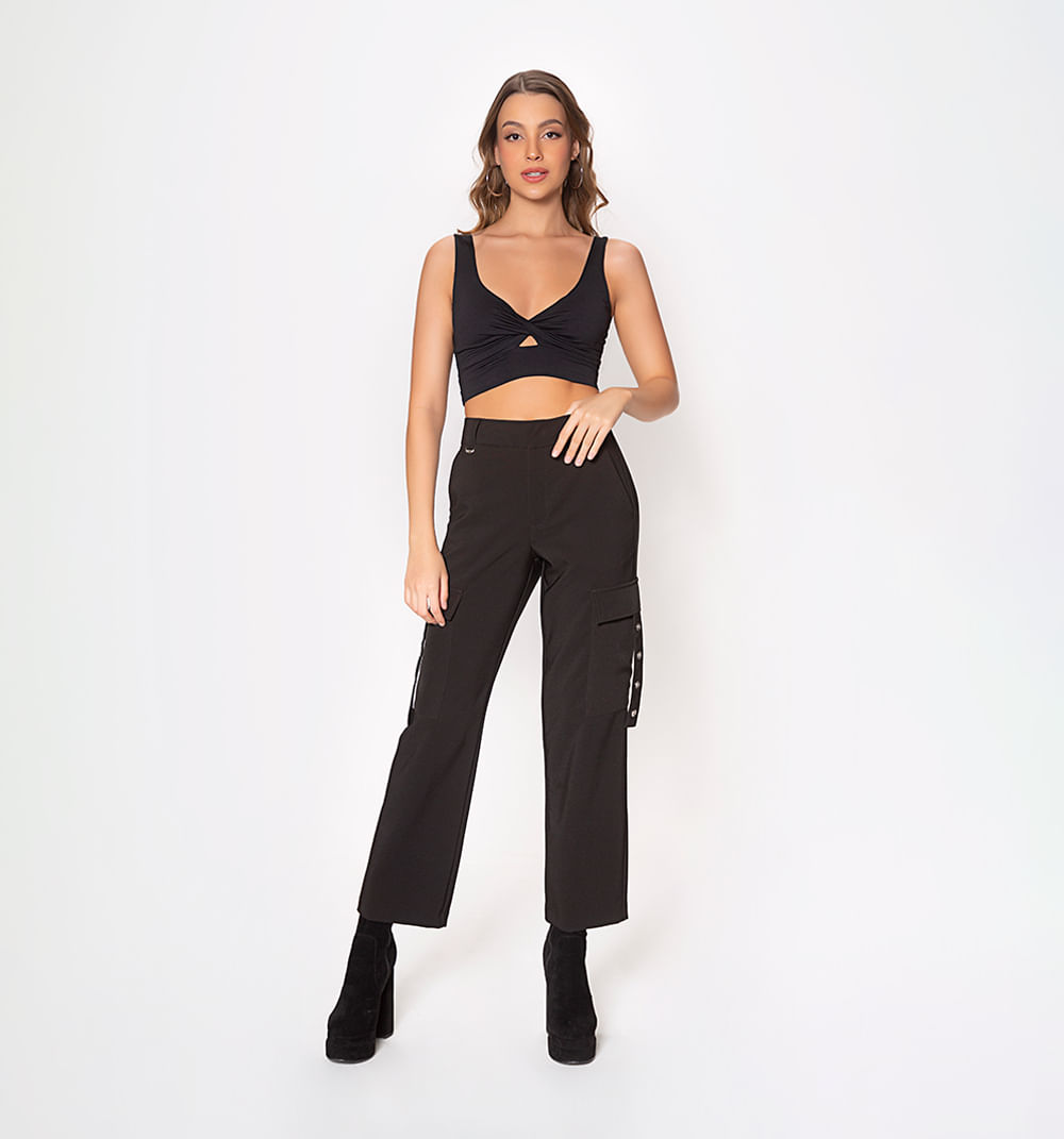 Pantalon Tipo Cargo Bota Recta