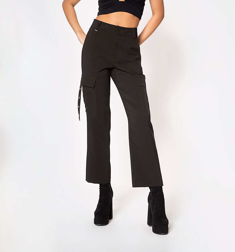 Pantalon Tipo Cargo Bota Recta