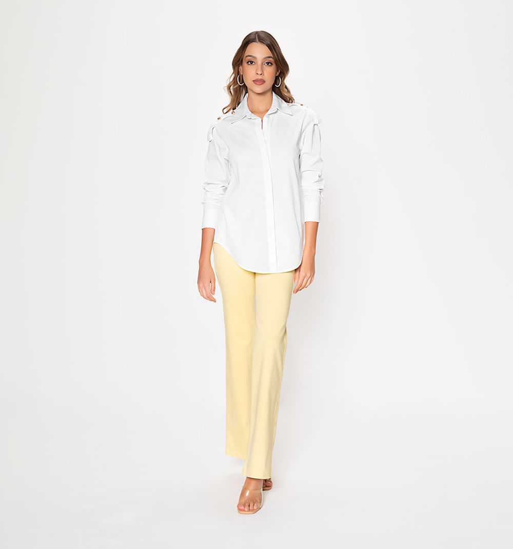 Bluson Camisero Manga Larga Con Puño