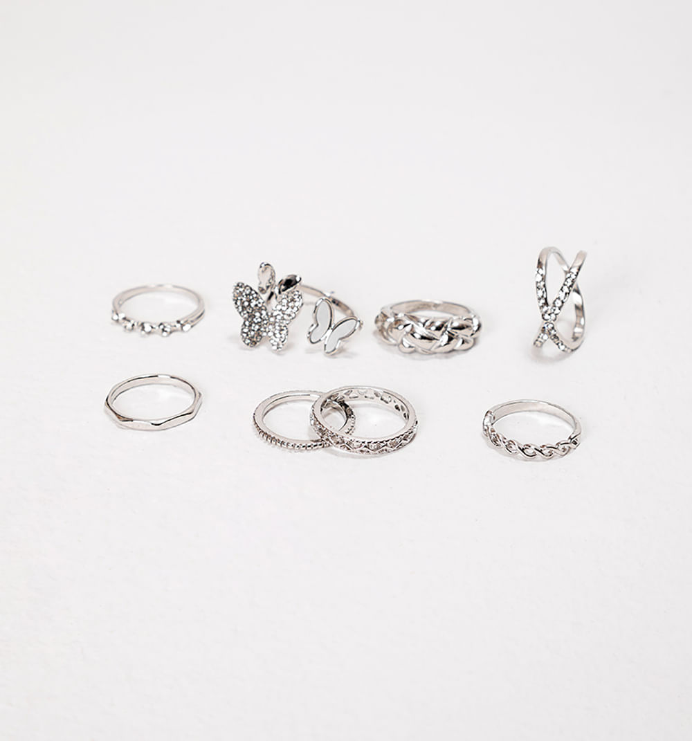 Set Anillo Mariposas