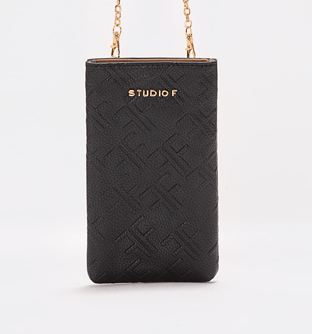 Bolso Porta Celular Con Ff Repujada