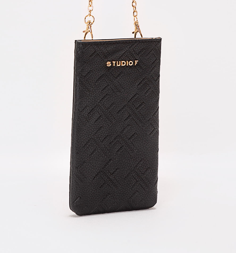 Bolso Porta Celular Con Ff Repujada
