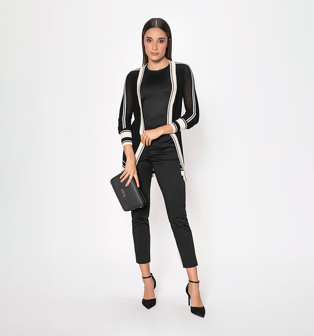 Sobretodo Tejido Con Detalles De Lurex
