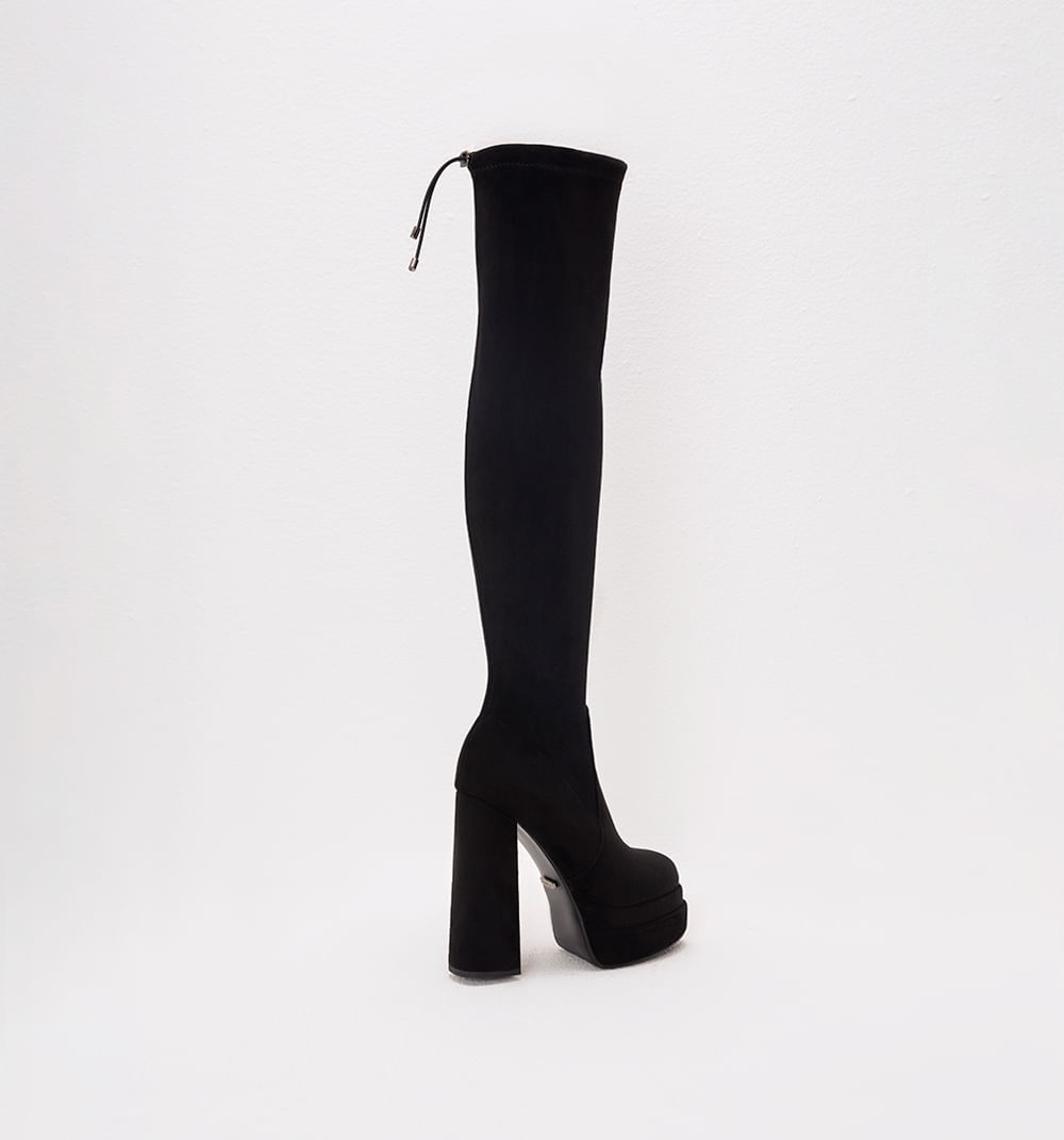 Bota Caña Alta Con Doble Plataforma En S