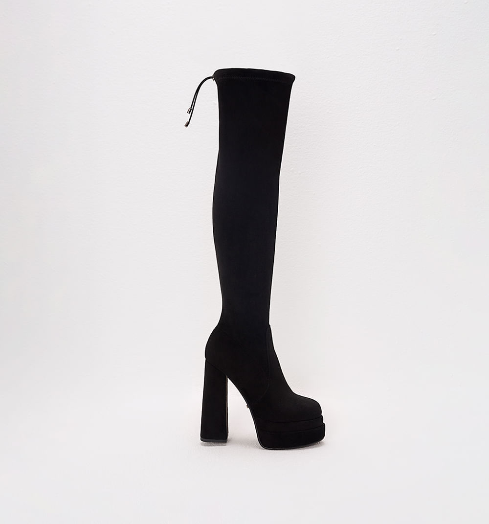 Largas Negras Botas Muy Largas Para Dama BALA BLACK Botas 100% De