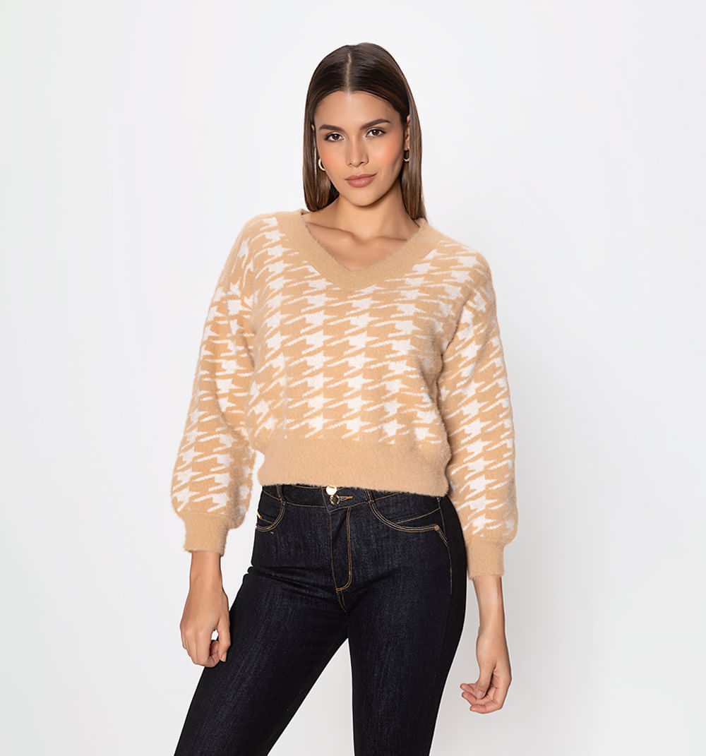 Sueter Tejido Gallineto  Bicolor