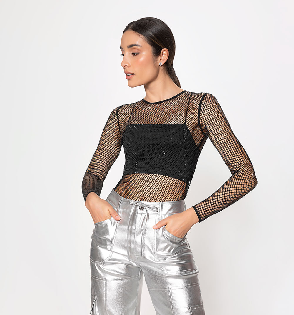 Body M/L Mesh Con Hotfix Tono A Tono