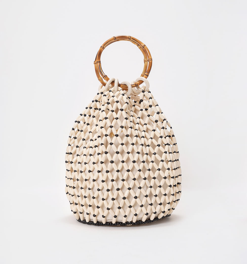 Bolso De Hombro Tipo Red En Cantillo De