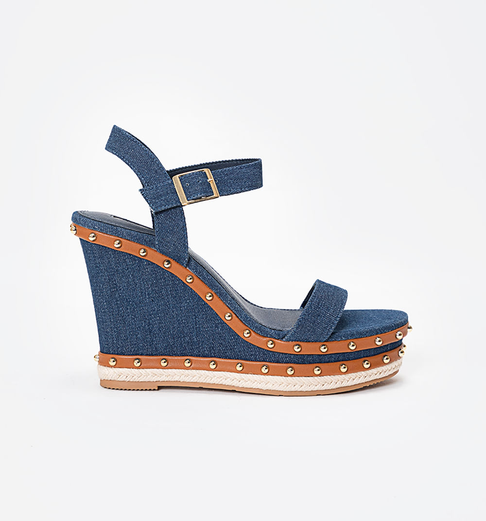 Sandalia Plataforma Denim