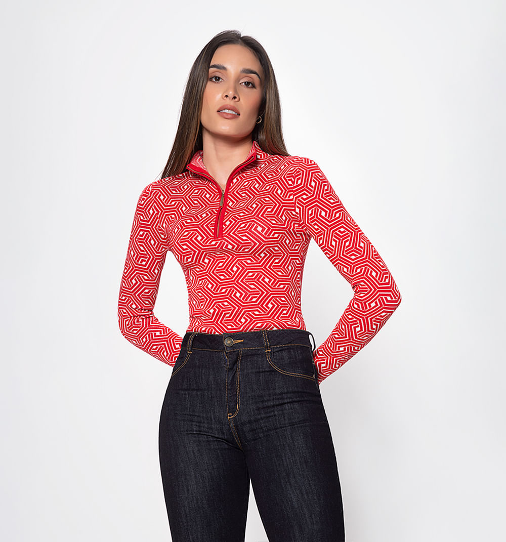 Sueter Cuello Tortuga Hexagono