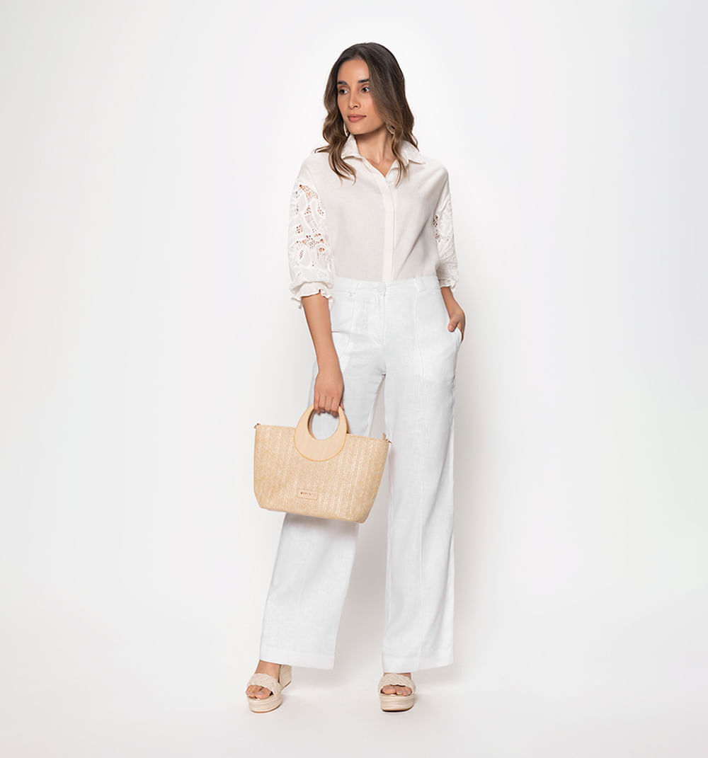 Bluson Camisero Con Mangas En Combinacio