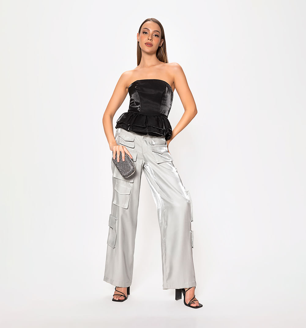 Pantalon Tipo Cargo Bota Recta