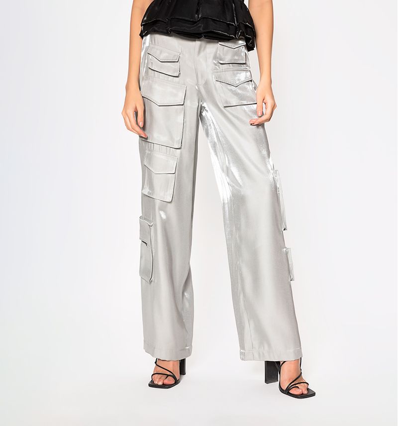 Pantalon tipo cargo bota recta - Studio F