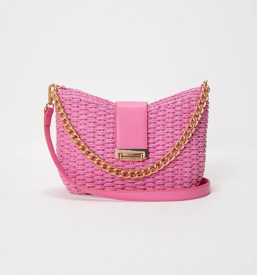 Bolso Manos Libres Mediano Con Cadena