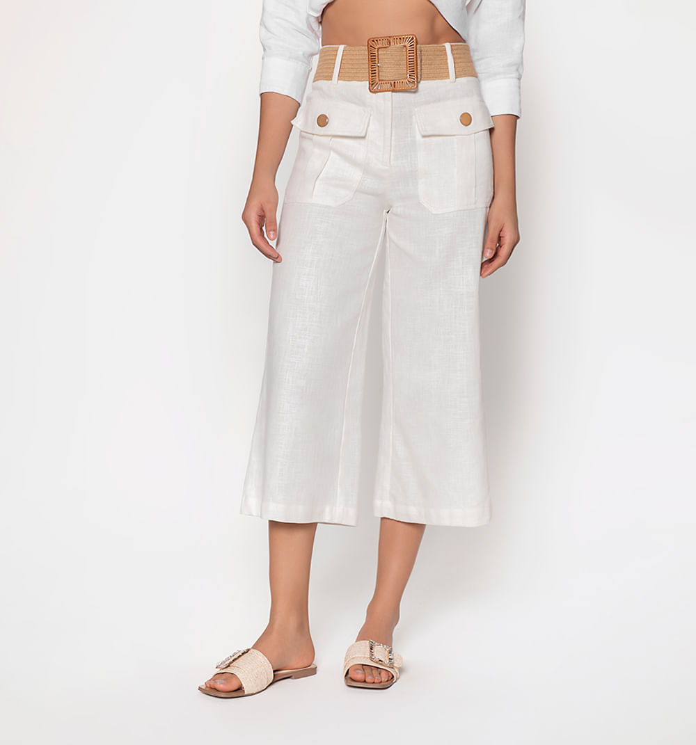 Culotte Tiro Alto Con Cinturon