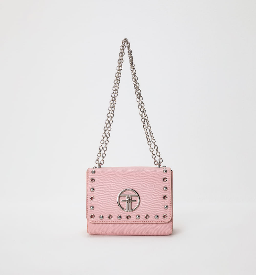 Bolso Manos Libres Con Taches Frente