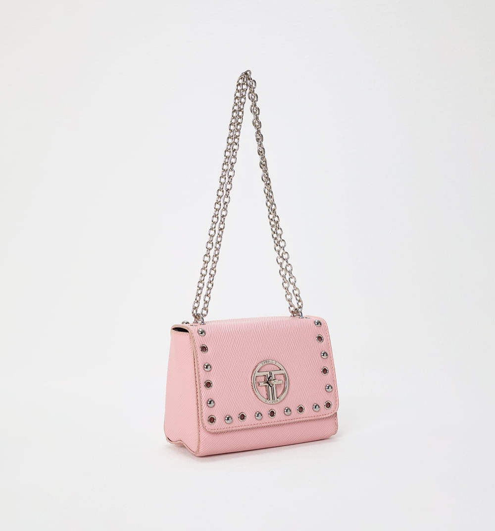 Bolso Manos Libres Con Taches Frente