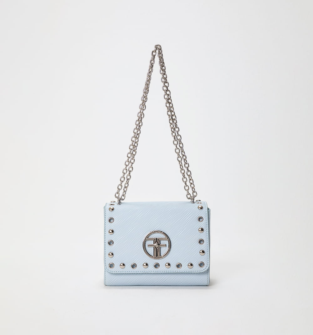 Bolso Manos Libres Con Taches Frente