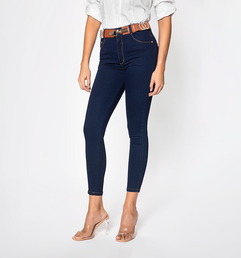 Jean Ultraslim Tiro Super Alto Cinco Bol