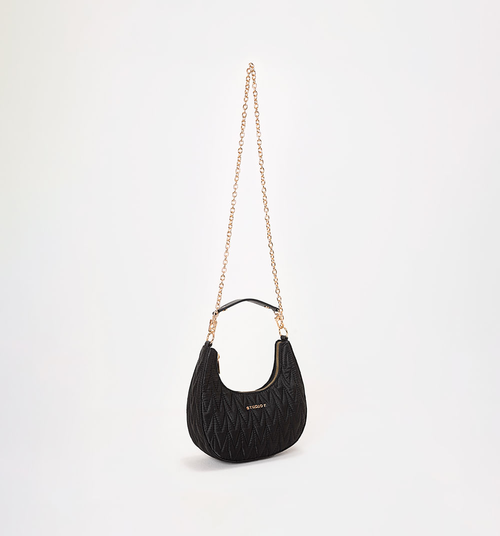 Bolso Manos Libres Hobo En Sateen