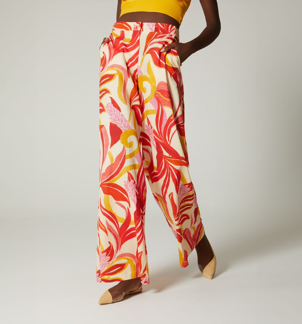 Pantalon Palazo Tiro Alto
