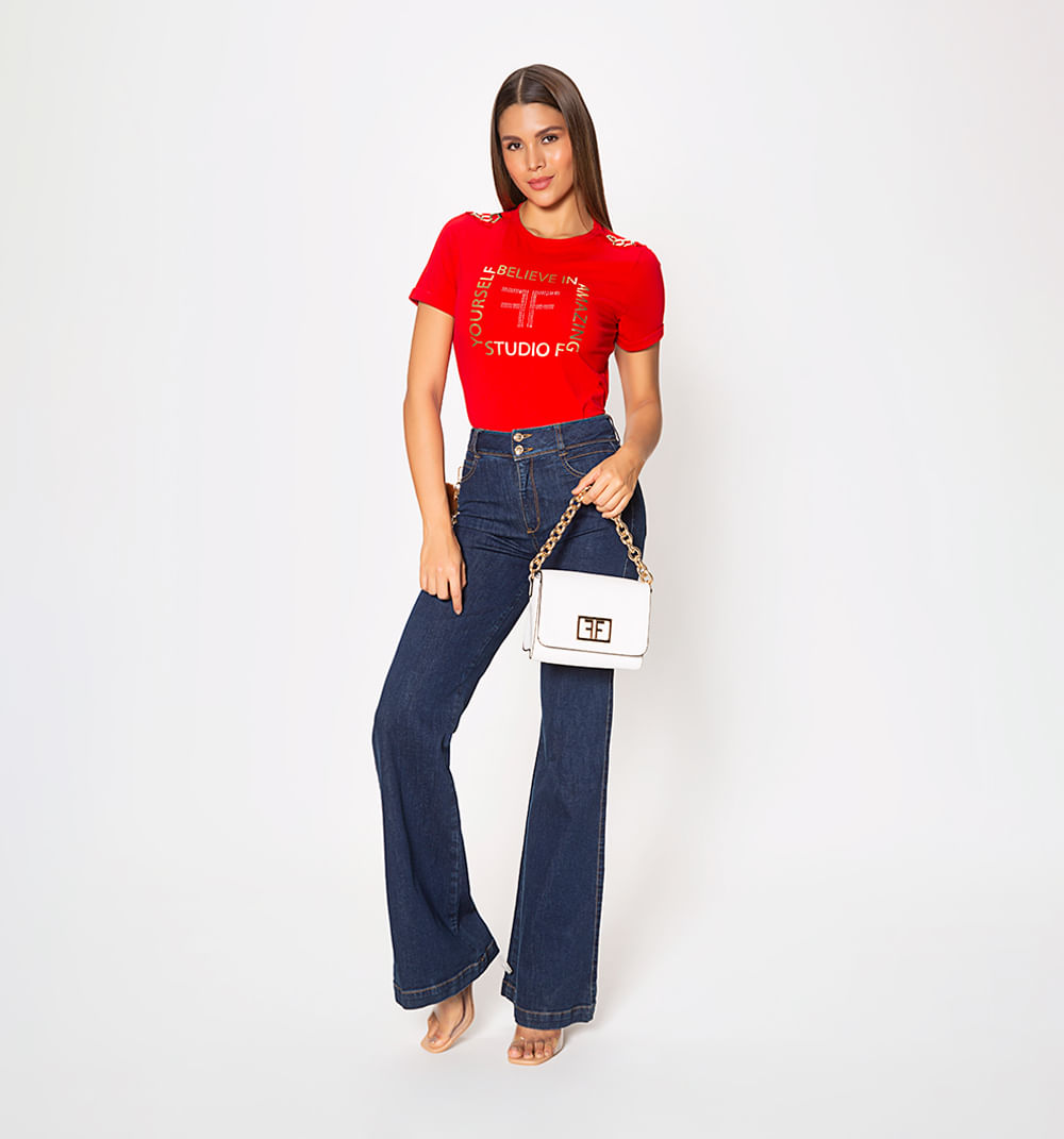 Camiseta Con Estampado E Insumo En Hombr