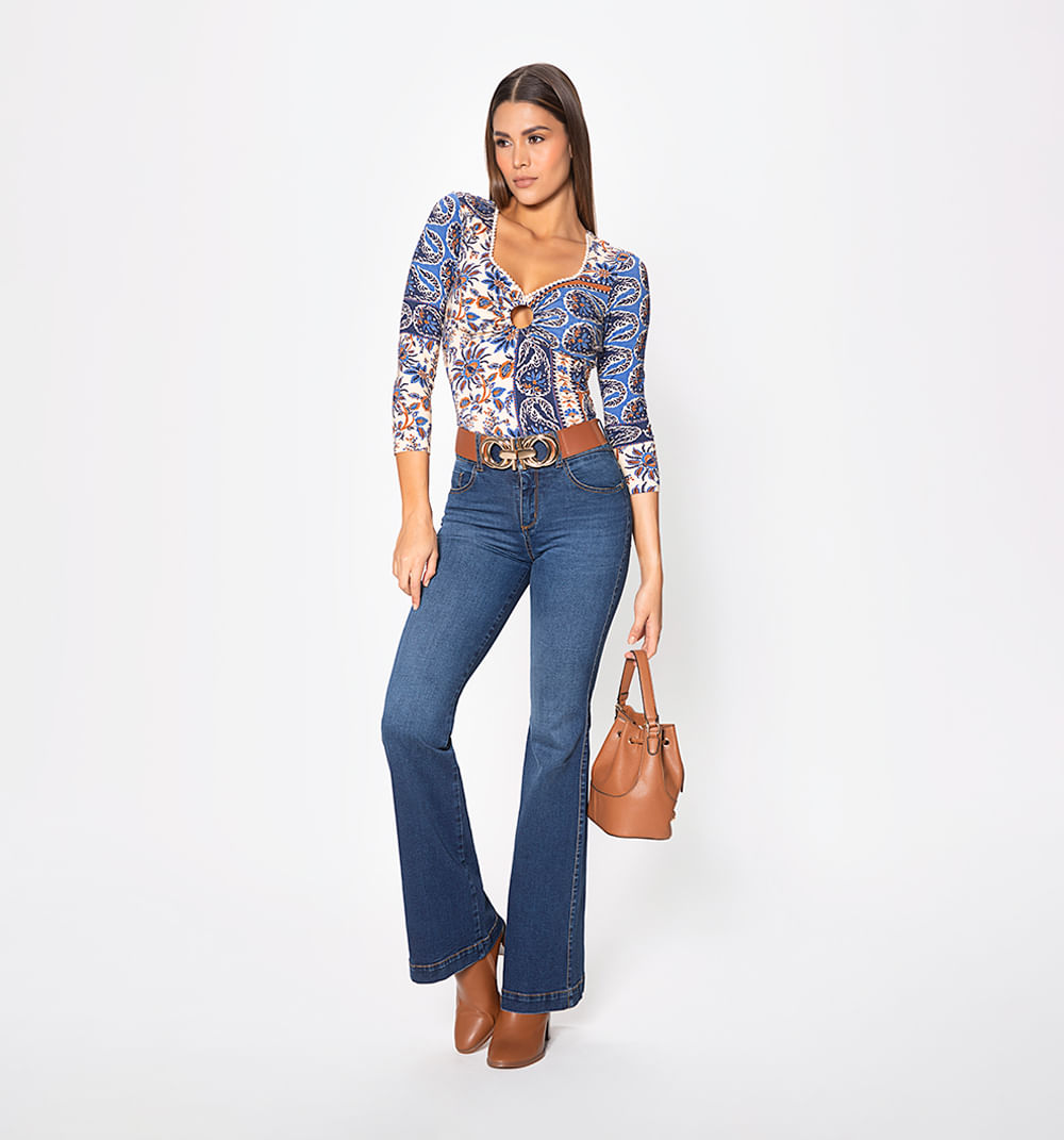 Blusa Con Aro Manga 3/4