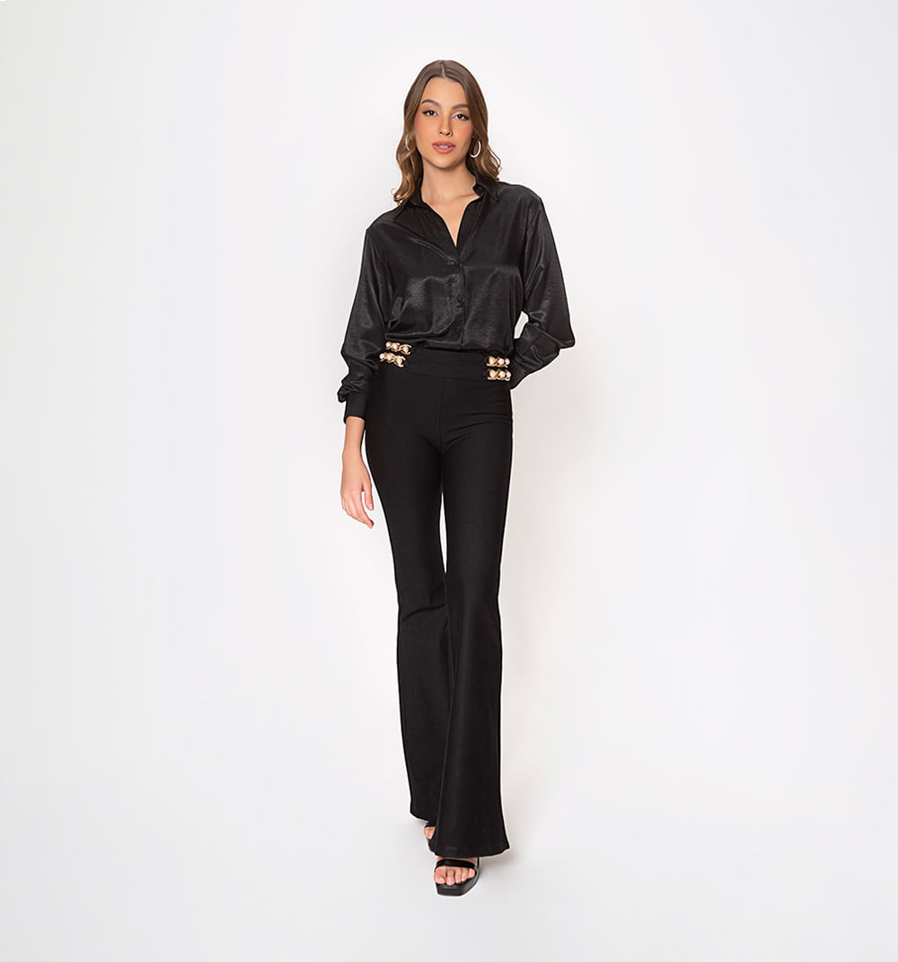 Leggins Tiro Alto Bota Campana Con Insum