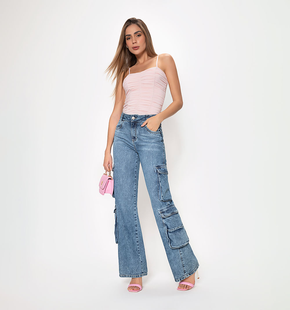 Blusa Tiras Frente Surcido