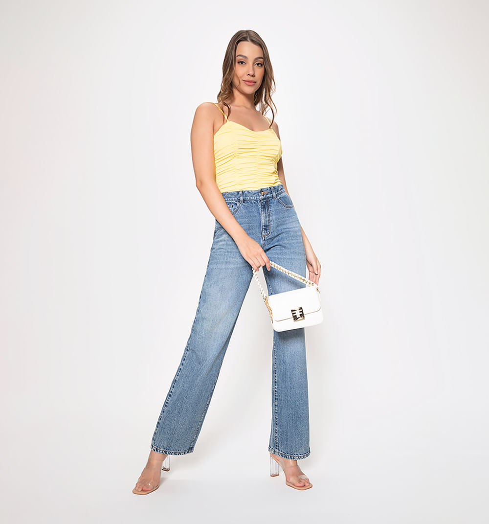 Blusa Tiras Frente Surcido