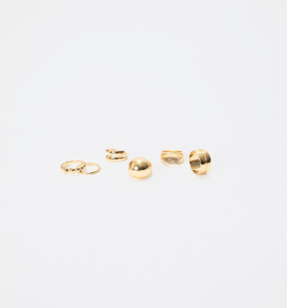 Set X6 Anillos Chunky