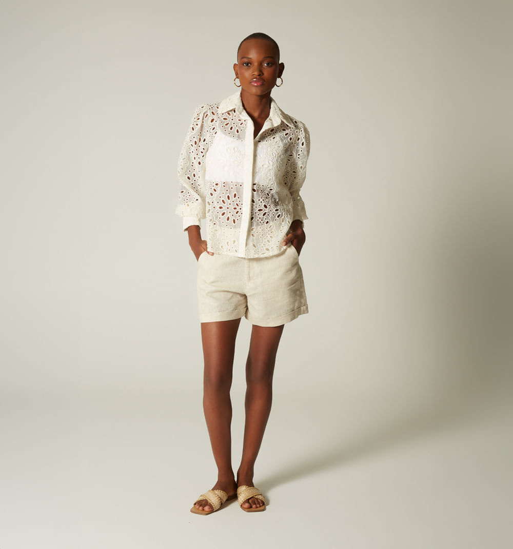 Blusa Camisera En Hojarota