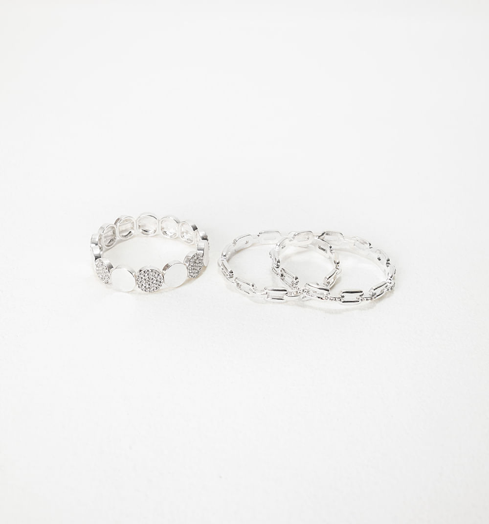 Set X 3 Pulseras Cristales