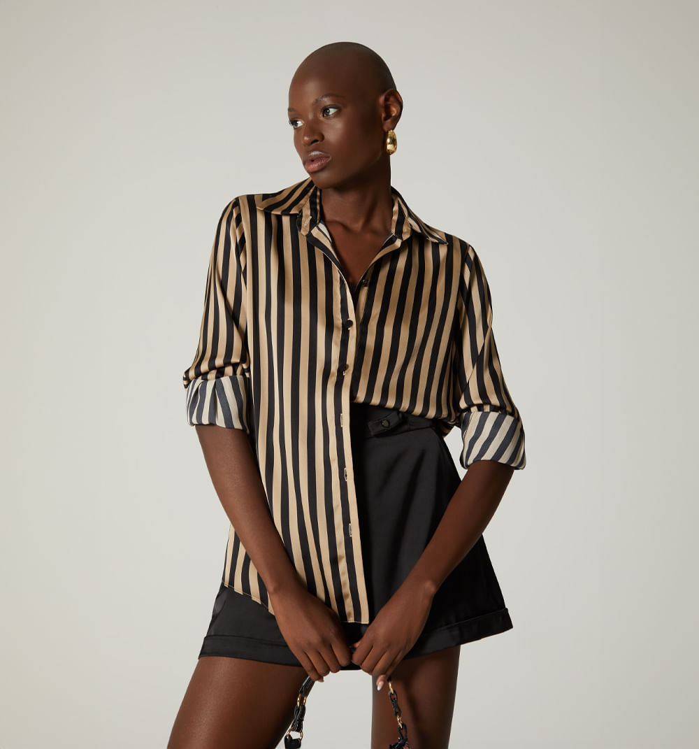 Bluson Manga Larga Con Aberturas En Cost