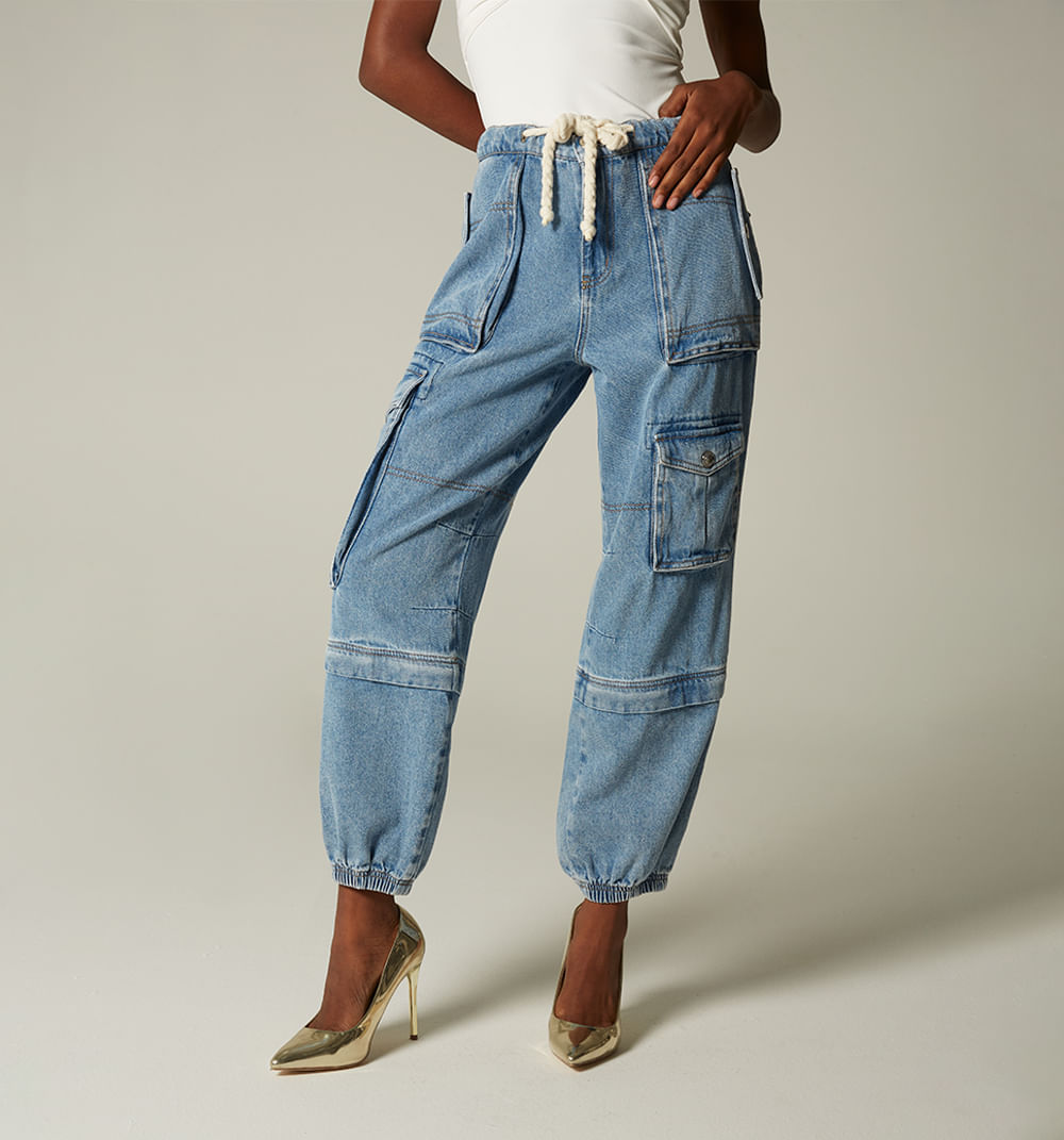 Jean Jogger, Tiro Alto Alto, Bolsillos U