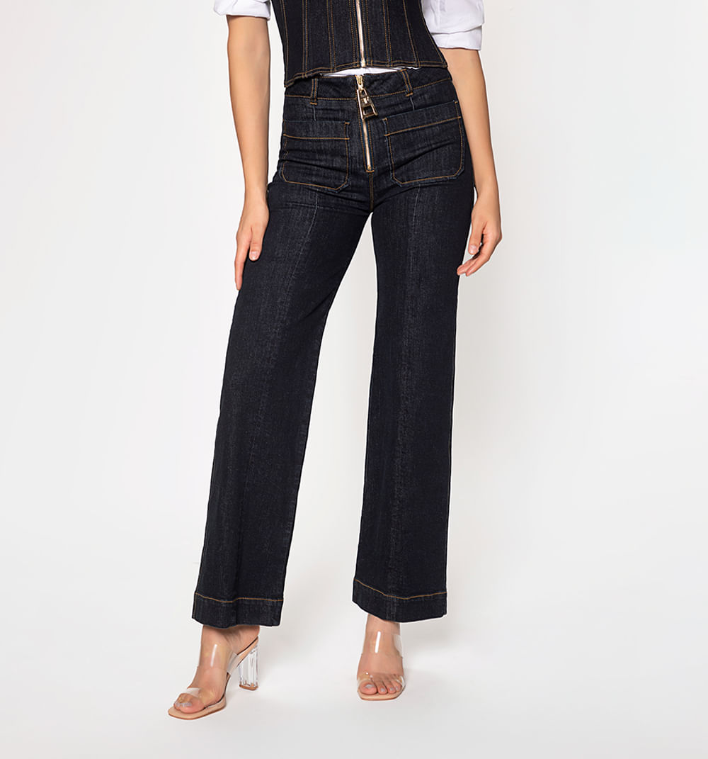 Jean Bota Recta, Tiro Alto, Bolsillos Pa